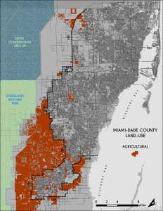 Agricultural Land-Use in Miami-Dade. Source: Matthew Toro. 2014.