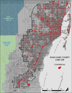 Commercial Land-Use in Miami-Dade. Source: Matthew Toro. 2014.