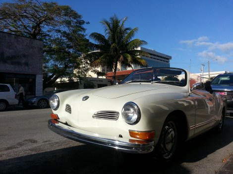 Miami Geo Quiz #4: Antique MG in Coral Gables. Source: Matthew Toro. April 5, 2014.