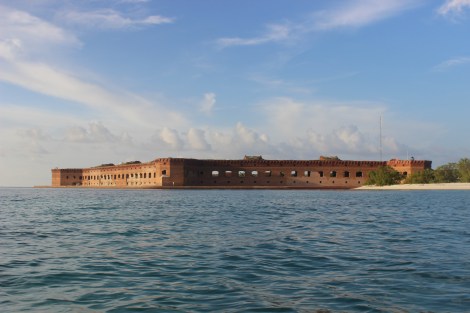 A View of Fort Jefferson from the Southwest. Photo Source: Matthew Toro. August 5, 2015.